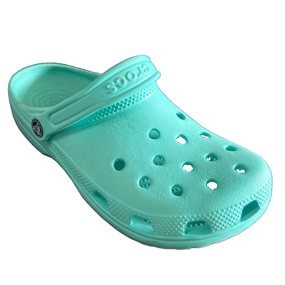 Crocs Classic Clogs Unisex W 8 / M 6 Mint Green Slip On Lightweight Casual